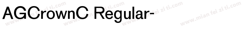 AGCrownC Regular字体转换